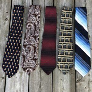 LOT OF 4 Vintage Christian Dior Silk Ties